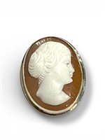 Brosche Mandile 1922 Dame Cammei  in Silber Conchiglia 2MSPCM22